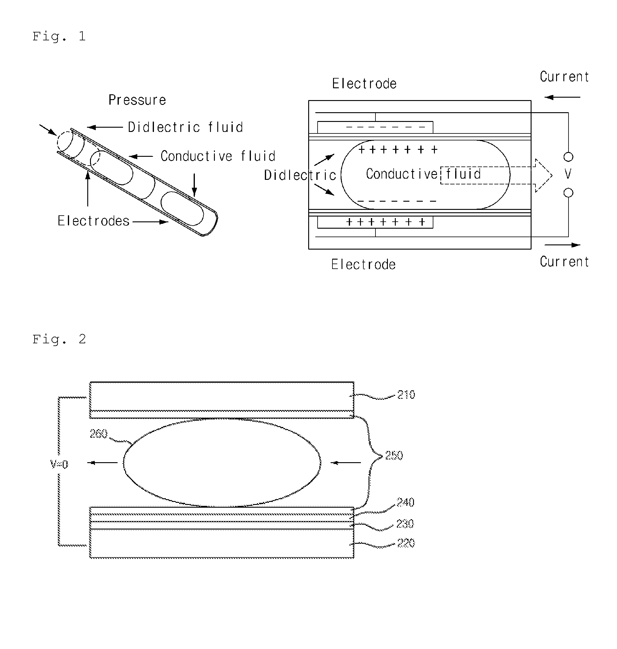 Energy conversion device using change of contact surface with liquid