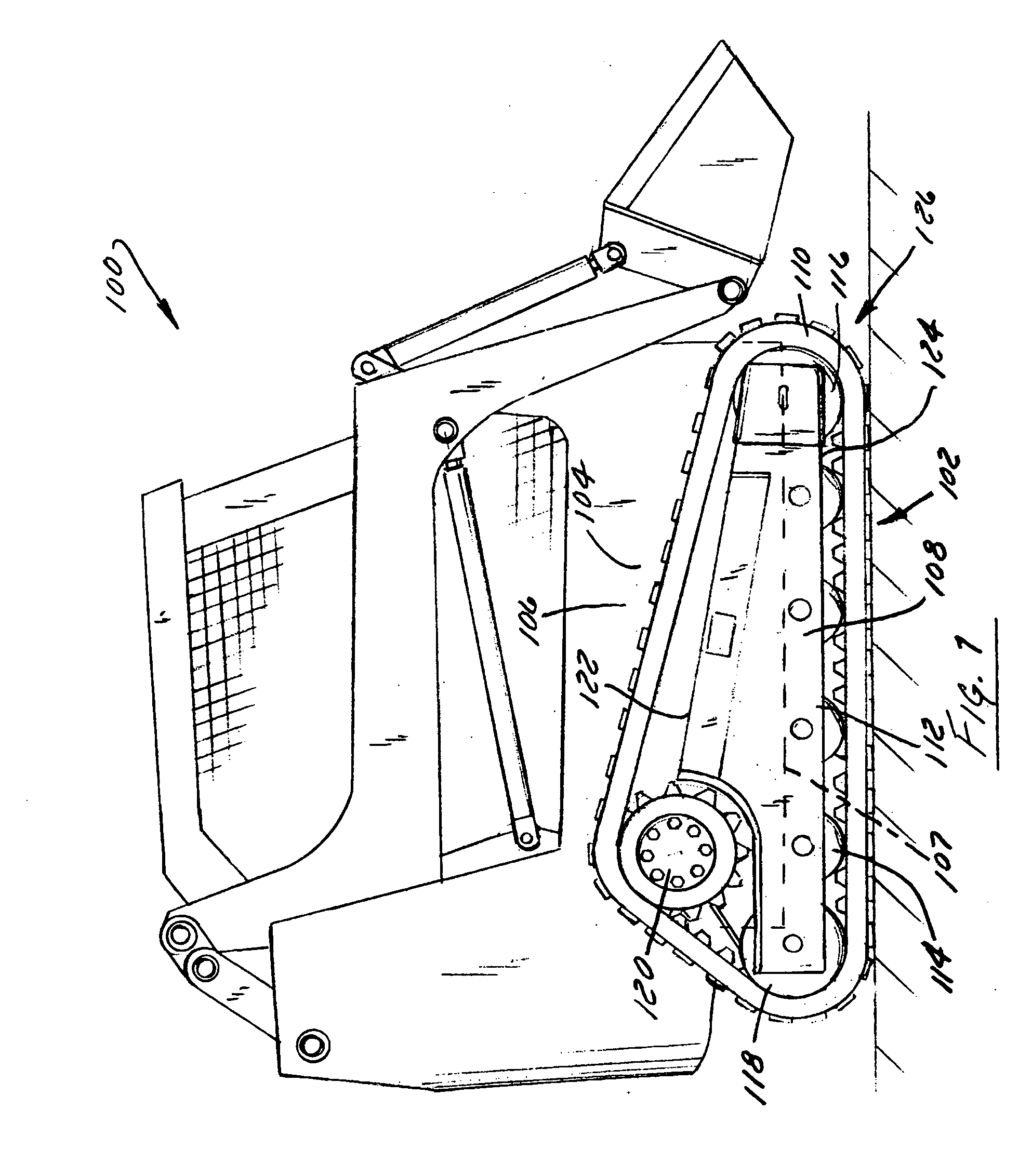 Tracked suspension beam assembly