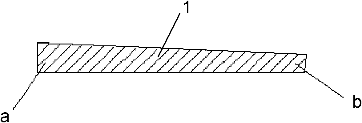 Wedge control method for hot rolling strip steel