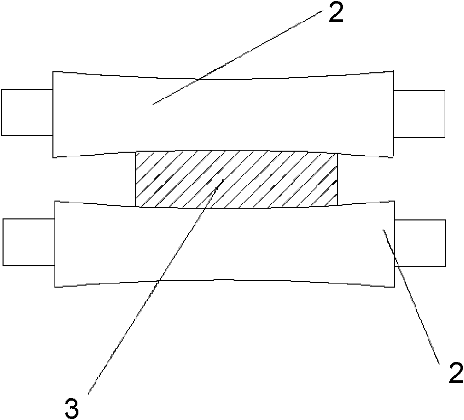 Wedge control method for hot rolling strip steel