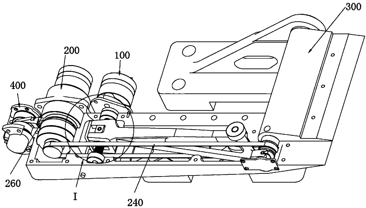 A device for angle deflection and locking of rudder blade