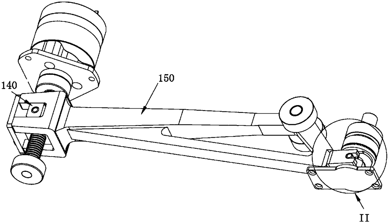 A device for angle deflection and locking of rudder blade