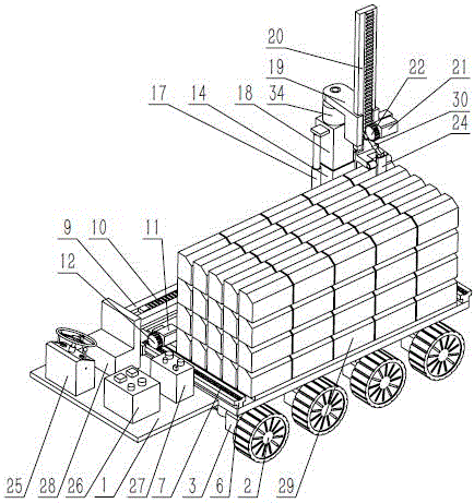 Equipment for paving curbstone on two sides of road