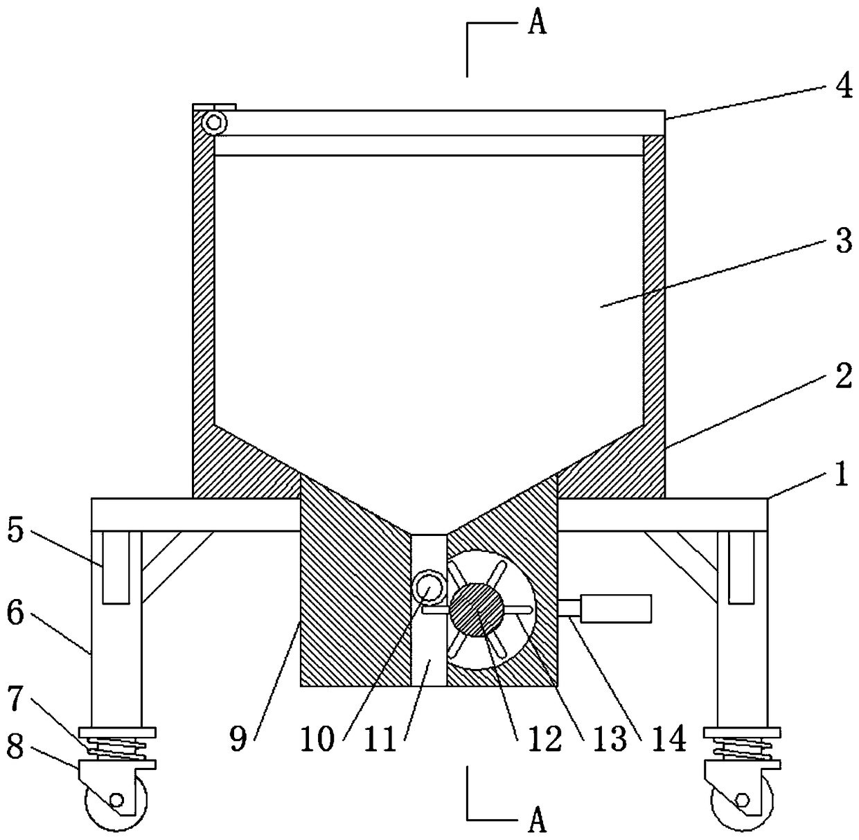 Scaffold carrying device convenient to move