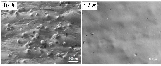 Surface polishing method for 3D printing titanium alloy complex part