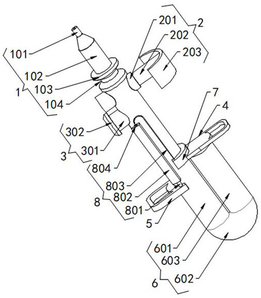 High-safety blood glucose machine blood taking needle for department of gynecology and obstetrics