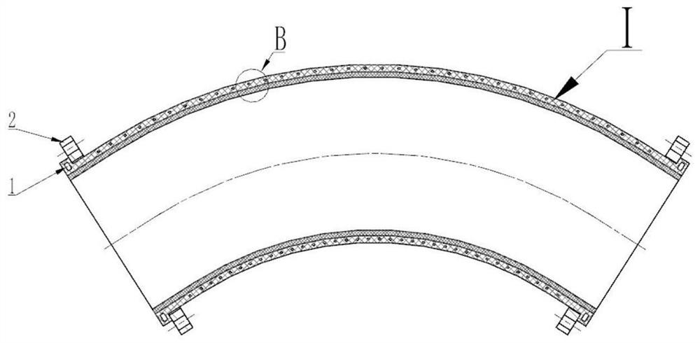 Manufacturing method of high-wear-resistance rubber steel wire hose and mold forming device
