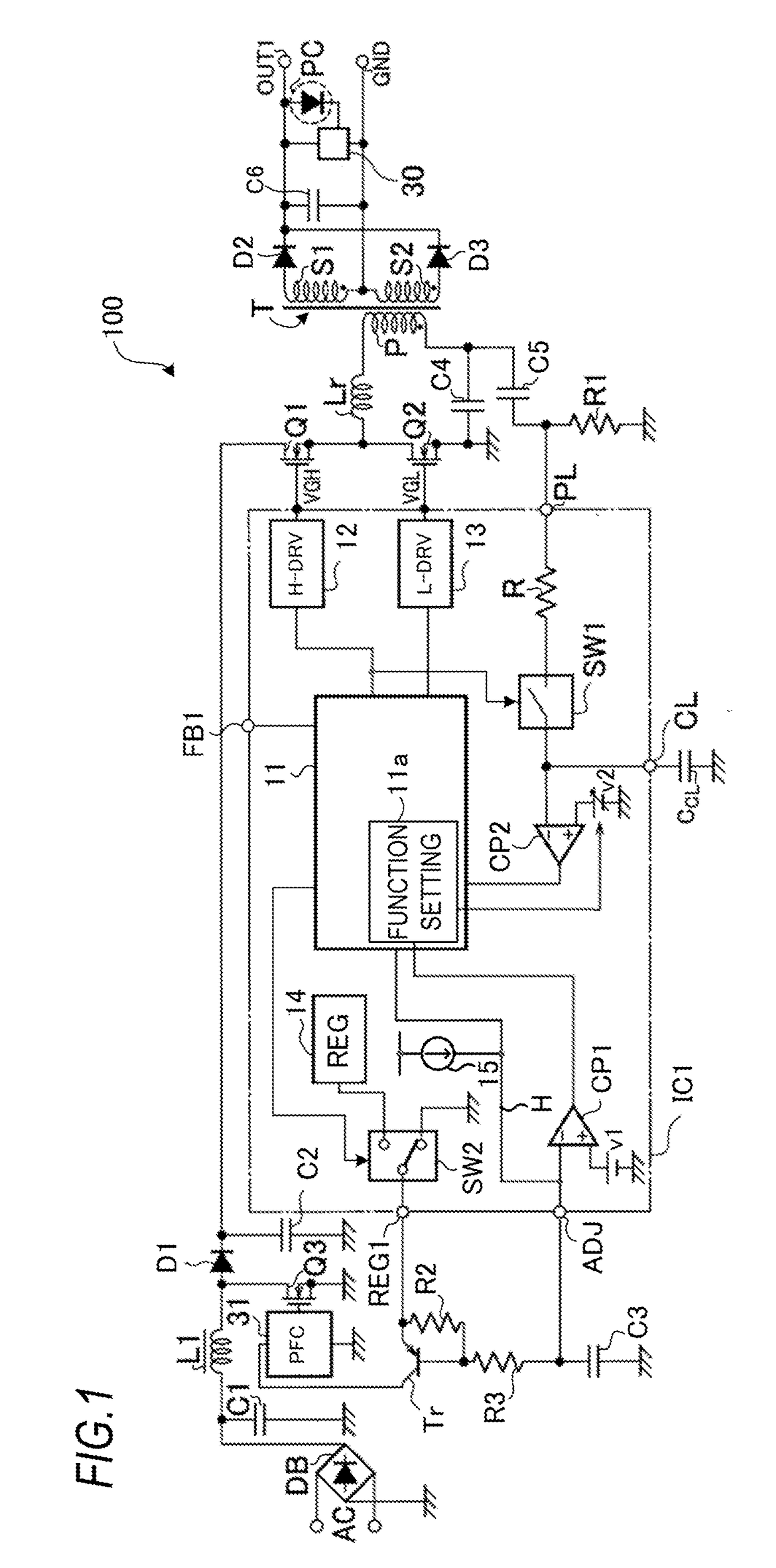 Switching control circuit and switching power-supply device