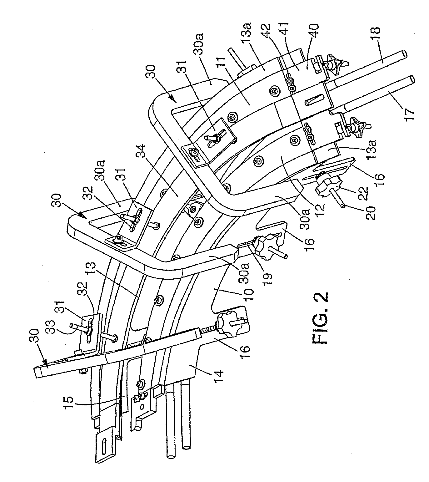 Rail Element For Conveying Suspended Objects, Preform-Supply Device Comprising One Such Element And Curved Flat Band Which Can Be Fixed To One Such Element