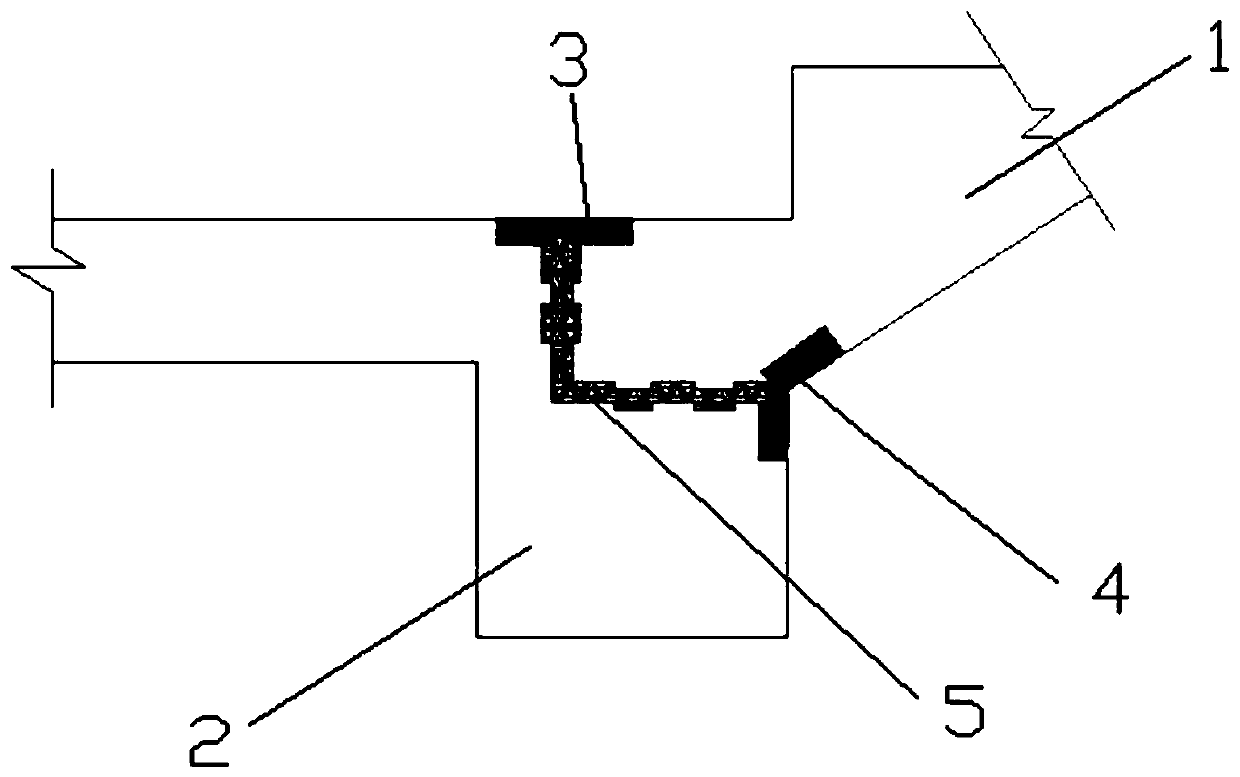 Energy dissipation rotating type connecting method for stair joint connection