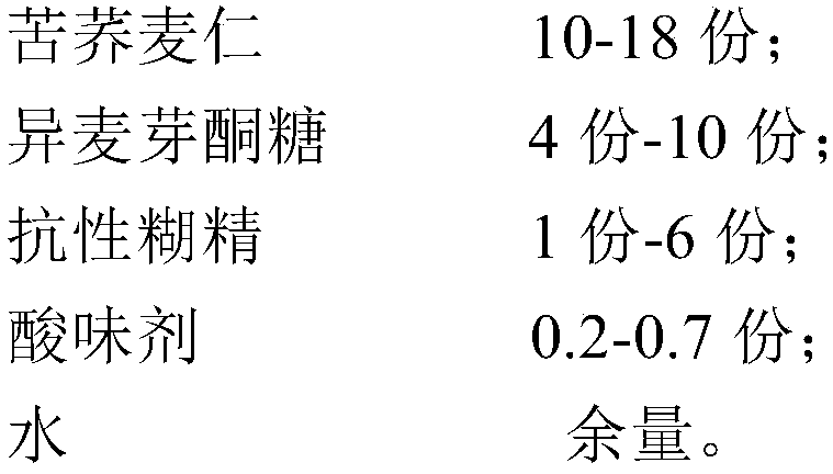 Tartary buckwheat clarified beverage and preparation method thereof