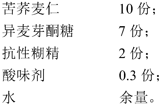 Tartary buckwheat clarified beverage and preparation method thereof