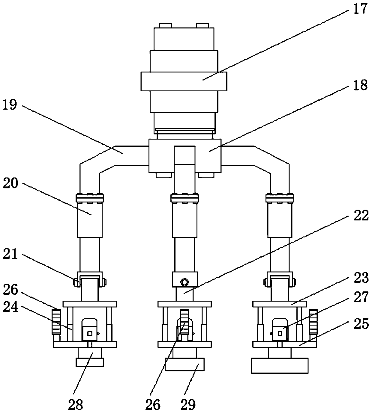 Automatic polishing machine tool for automobile door frame