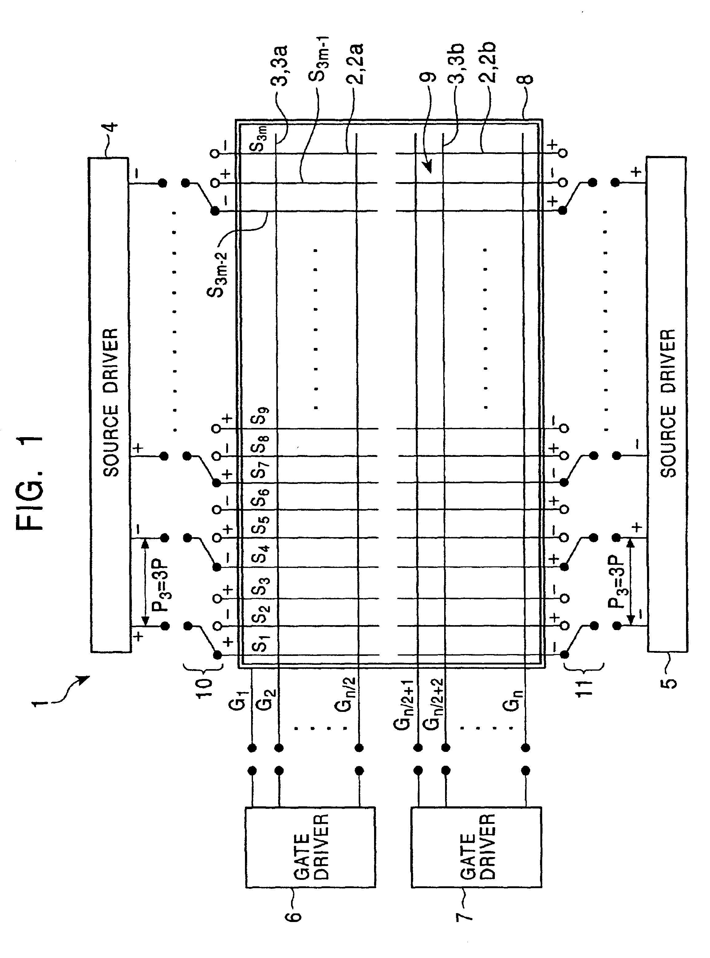 Active-matrix liquid crystal display suitable for high-definition display, and driving method thereof