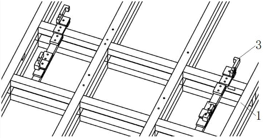 An adjustment device for the second row of seats for a vehicle verification model