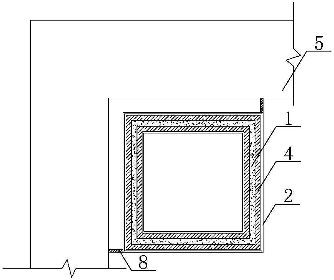 Air channel structure and construction method thereof