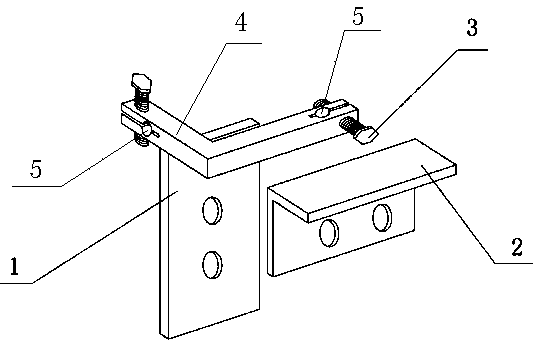 Longitudinal and horizontal angle measurement device for grinding head of parallel surface grinding machine