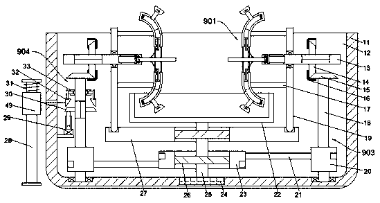 Milling machine tool table for assisting processing of non-planar cutting parts