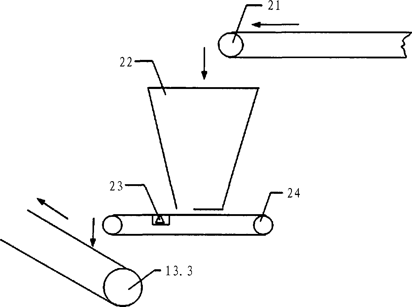 Method for charging iron ore sintering fuel