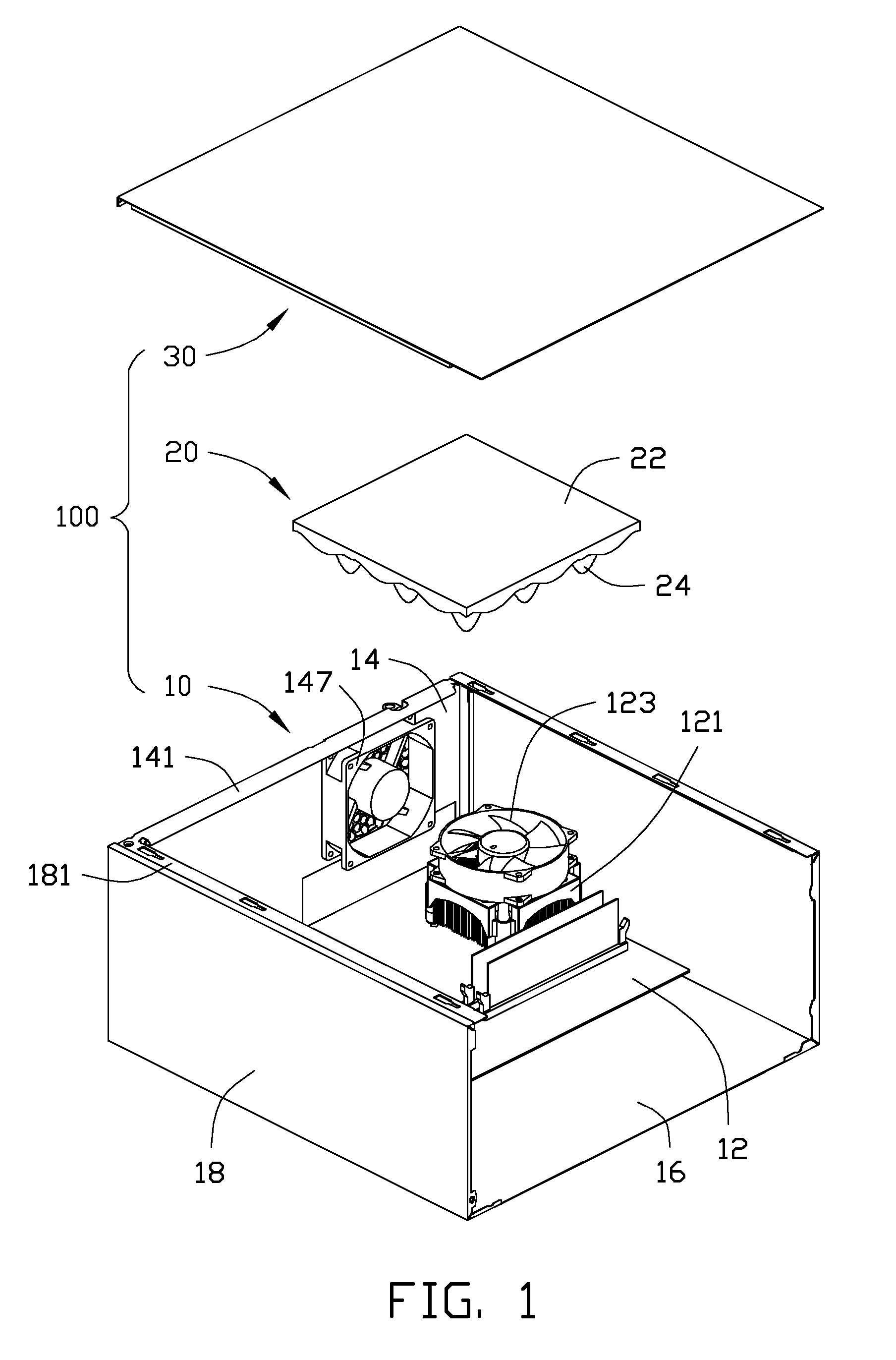 Computer device with low acoustic noise