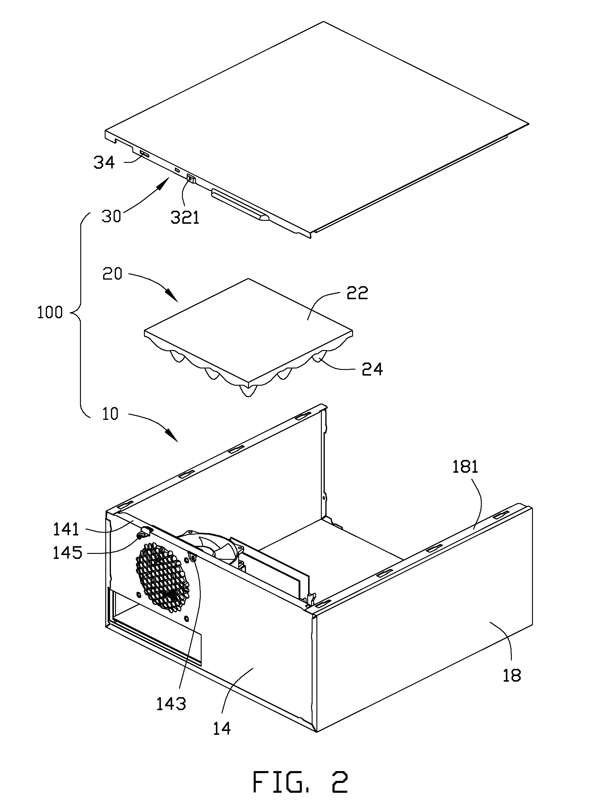 Computer device with low acoustic noise