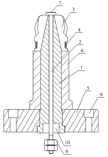Clock-shaped shell plunger tip and processing technology of clock-shaped shell