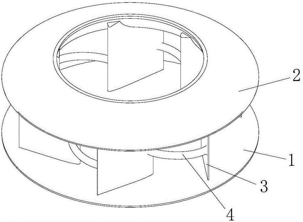 Volute-free centrifugal fan with arc pillars