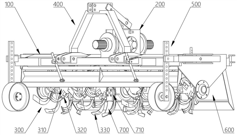 Easy-to-adjust multi-rotary universal rotary tiller