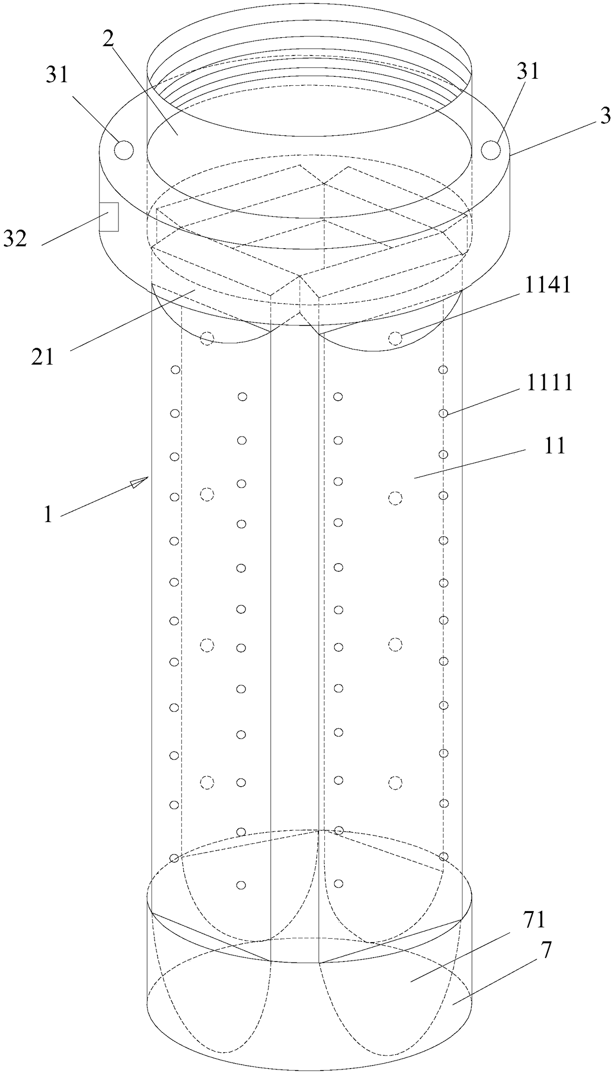 Rigid sediment water sample layered sampling and real-time monitoring device