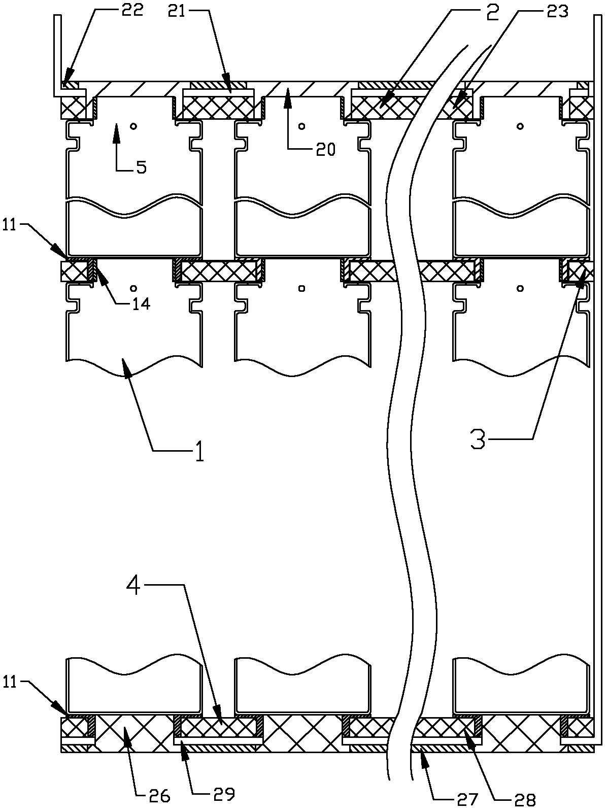 Battery system formed by directly performing series-parallel connection on unit batteries