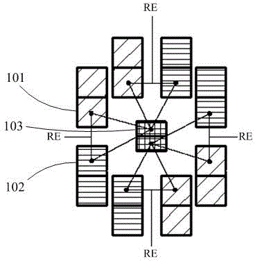 OLED (optical light emitting diode) pixel arrangement structure and display device