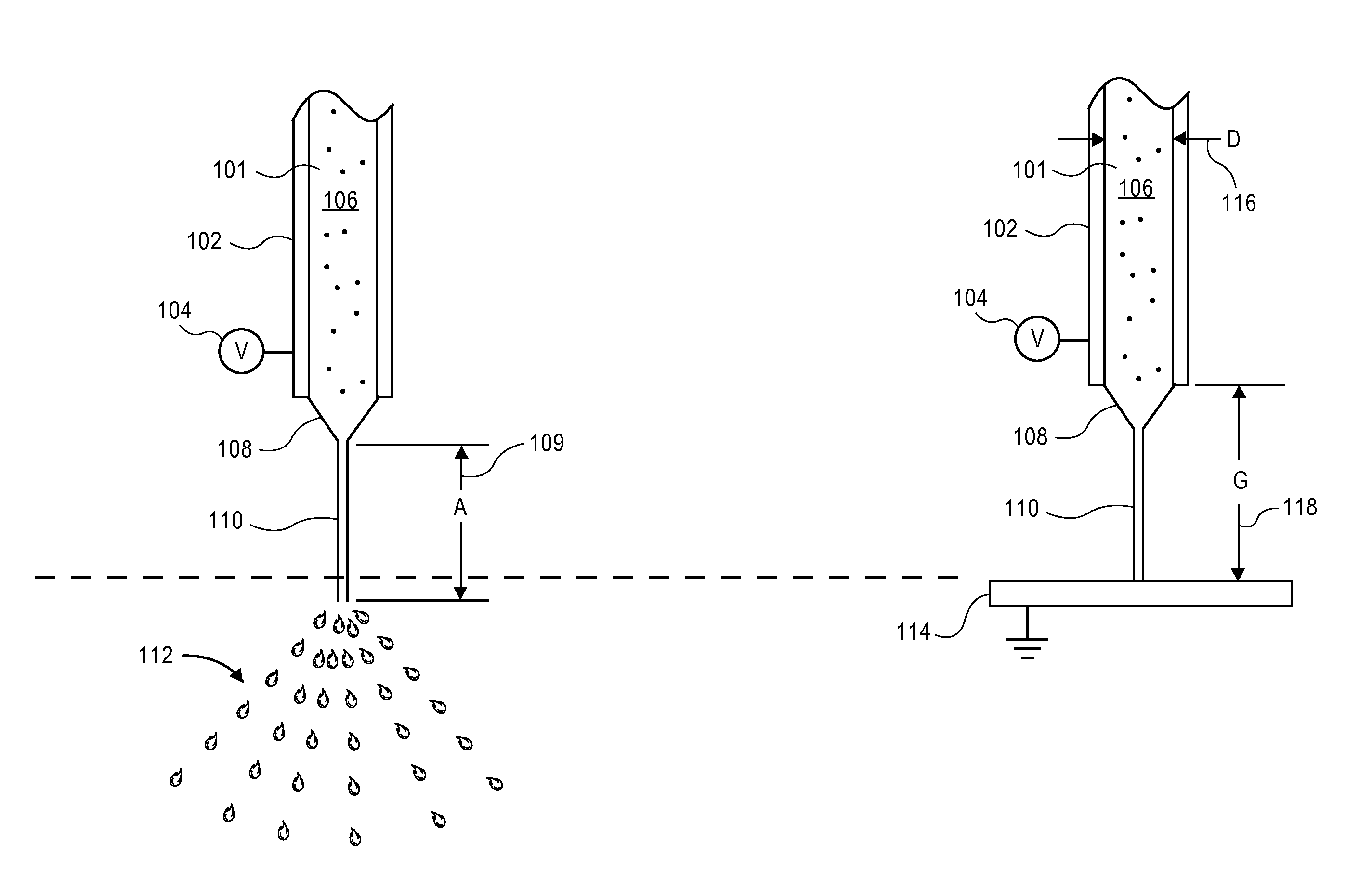 Analyte separator with electrohydrodynamic taylor cone jet blotter