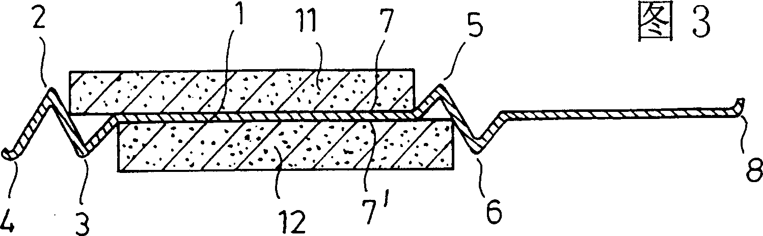 Stamped sealing arrangement for flat flanged joint