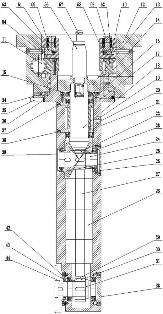 Machining device and machining method for hinge beam earlap of six-end-face top press