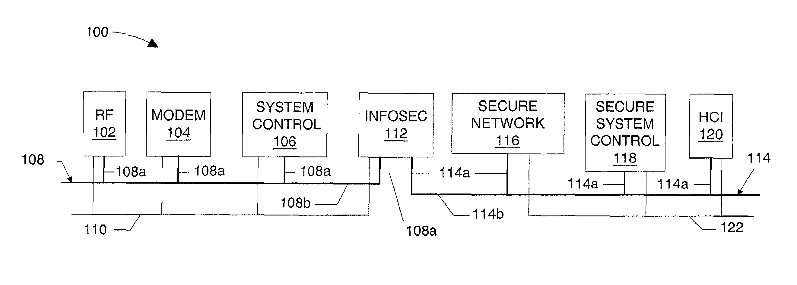 Radio with internal packet network