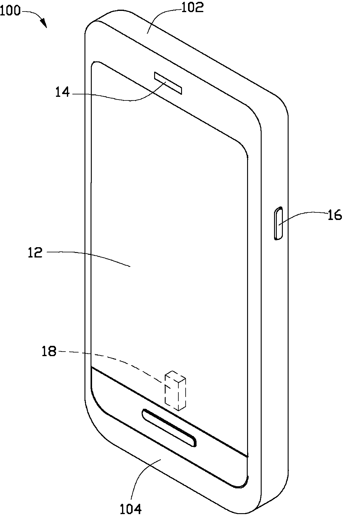 Portable electronic device integrating power button and volume button and working method of electronic device.