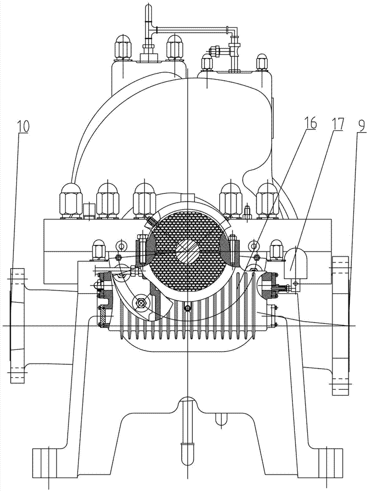 Double-suction multistage horizontal type horizontal split pump