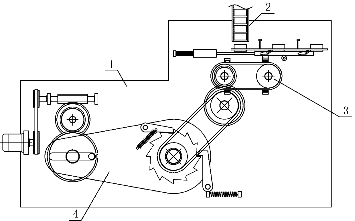 Flat pushing and conveying mechanism of pipe fitting