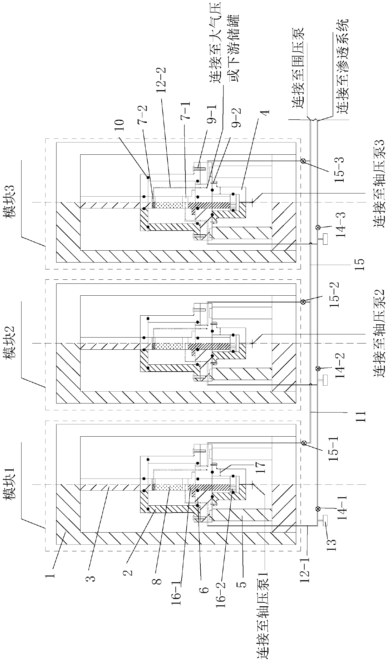 Multi-connection experiment system and experiment method thereof