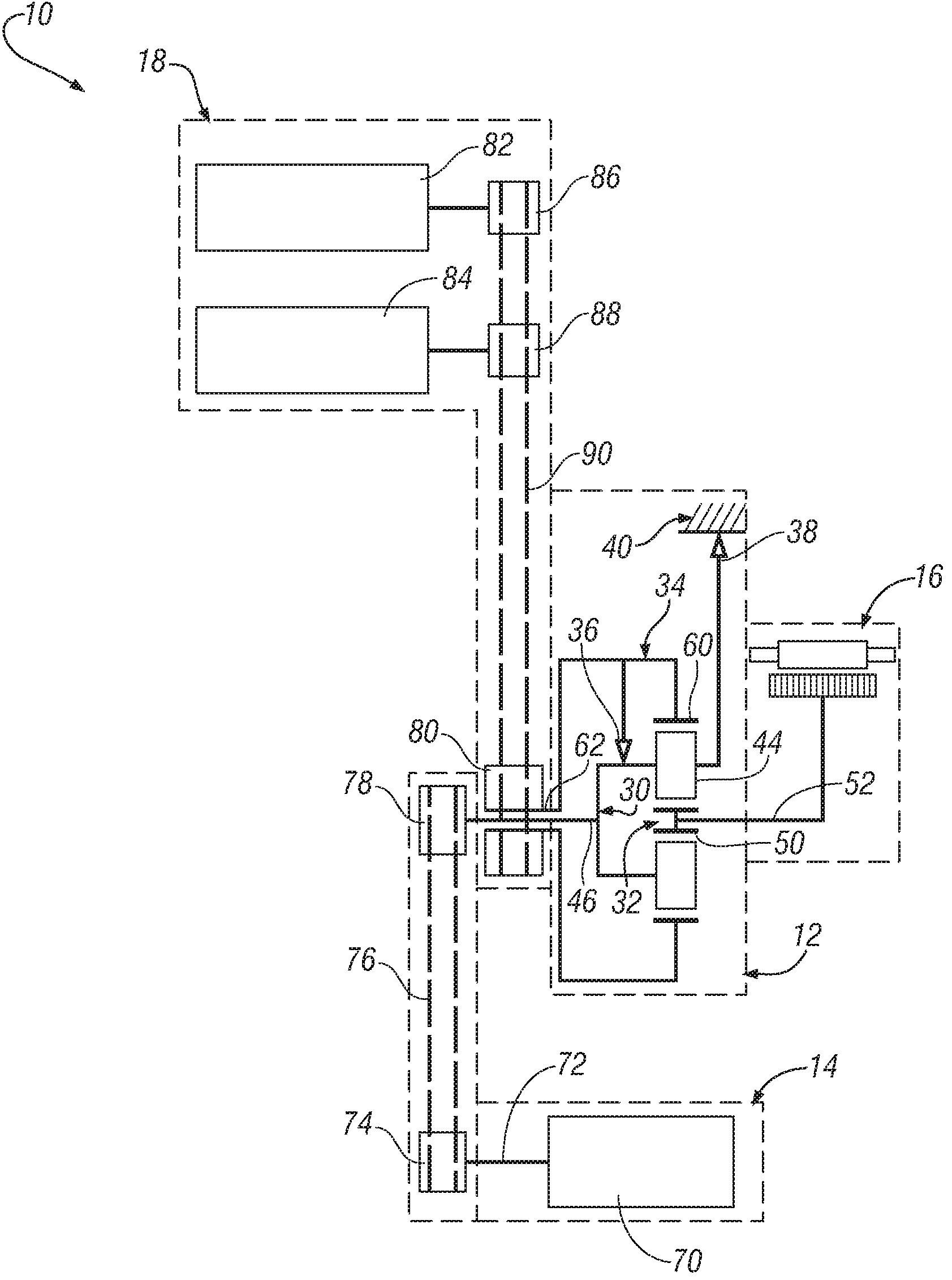 Vehicle drive system, power management device, and method for managing power