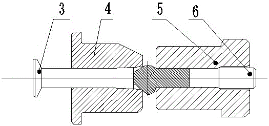 Molding method for angled screw cap of airplane