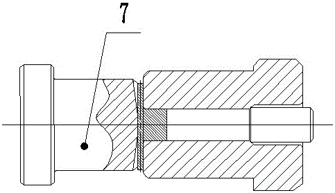 Molding method for angled screw cap of airplane
