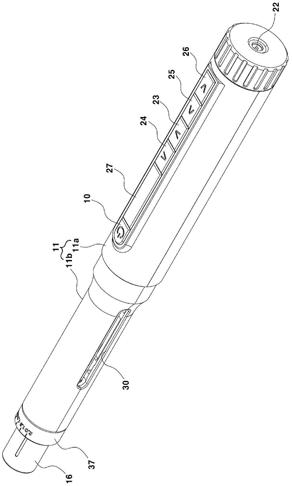 Portable automatic drug injector