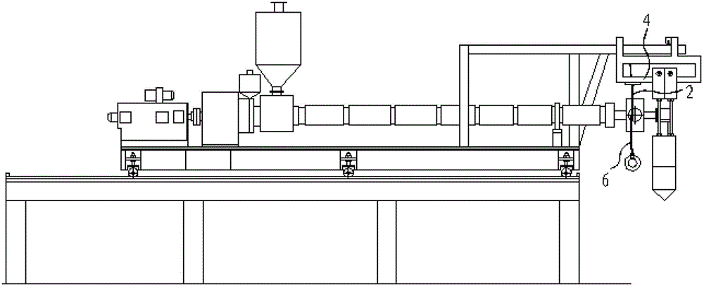 Illumination device of ethylene-vinyl acetate (EVA) film extruder