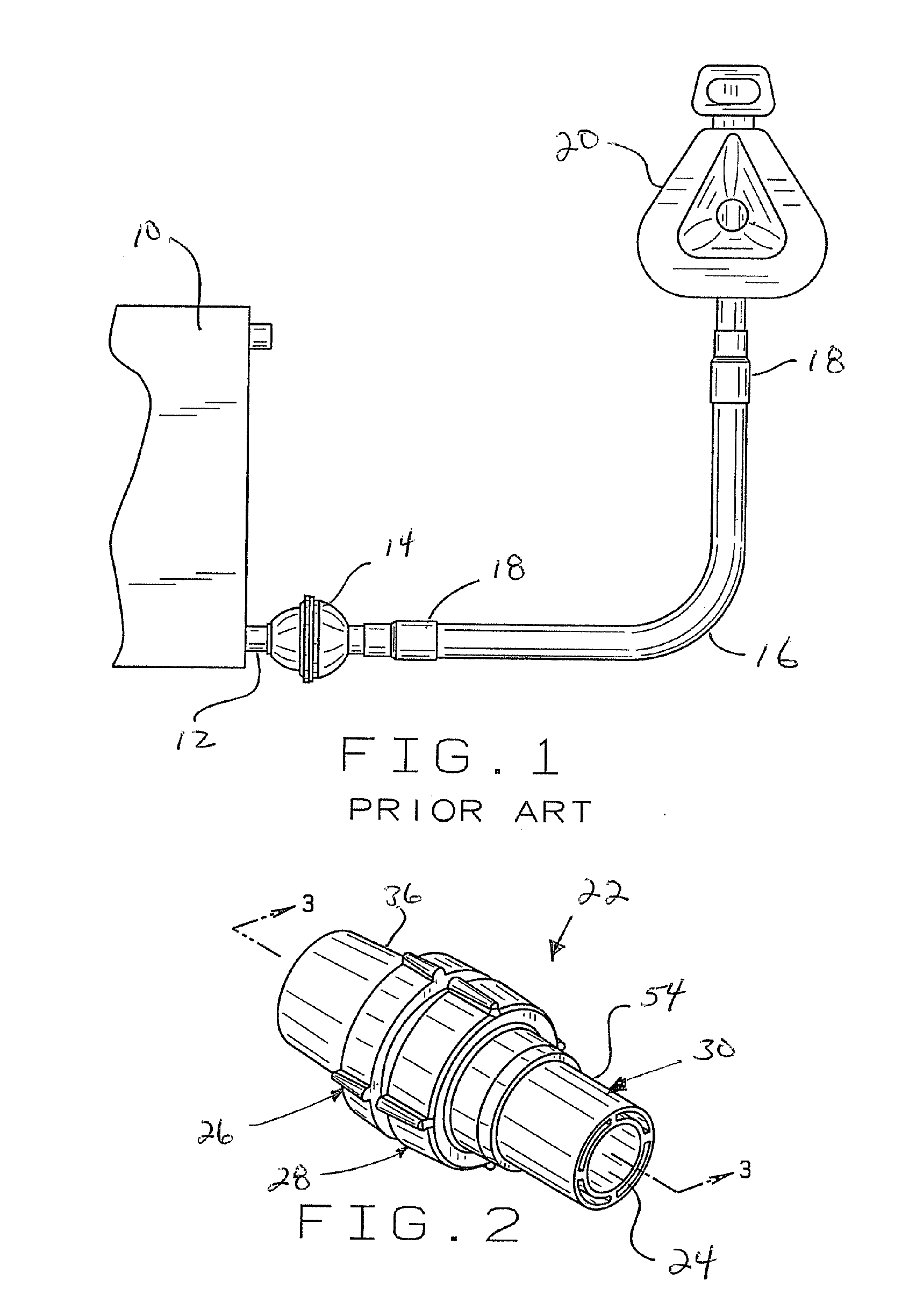 Swivel filter for use with sleep apnea and other respiratory equipment including associated interface systems