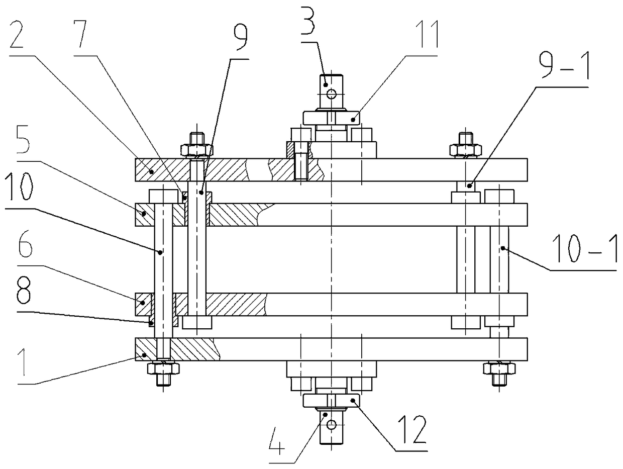 Compression test fixture for tensile testing machine