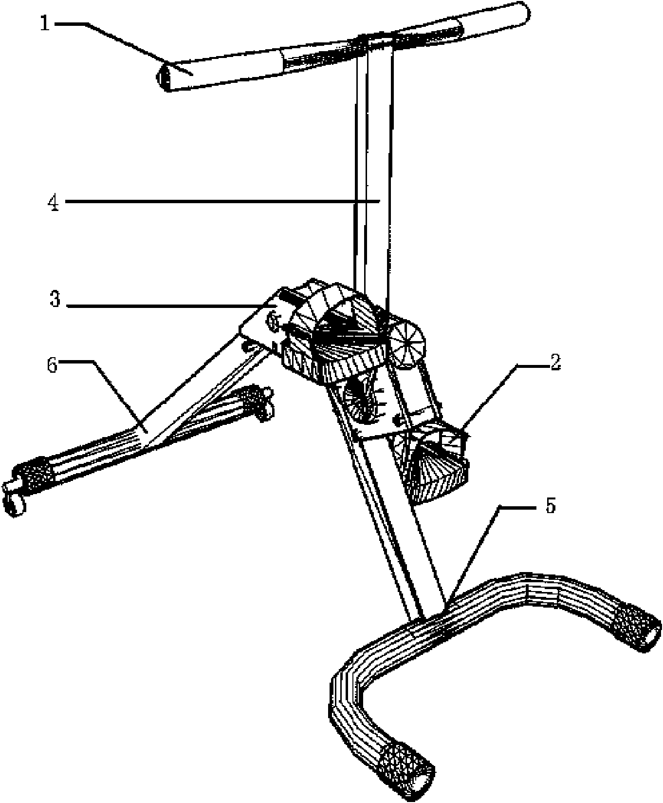 Load-free knee joint function rehabilitation device