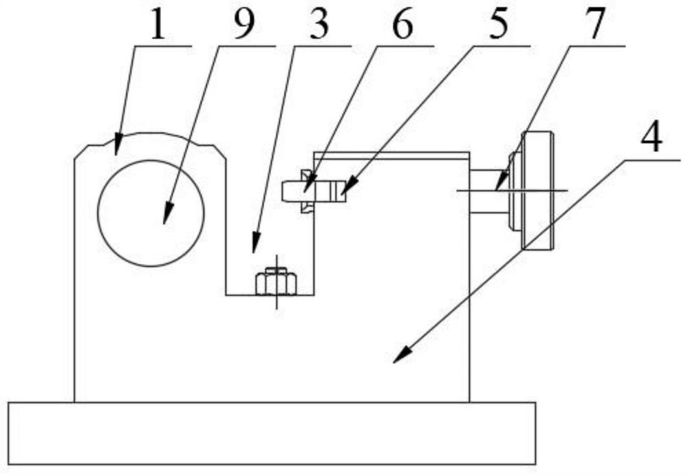 Positioning tool for milling side wall of U-shaped workpiece