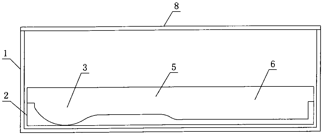 Coffin-like cinerary casket