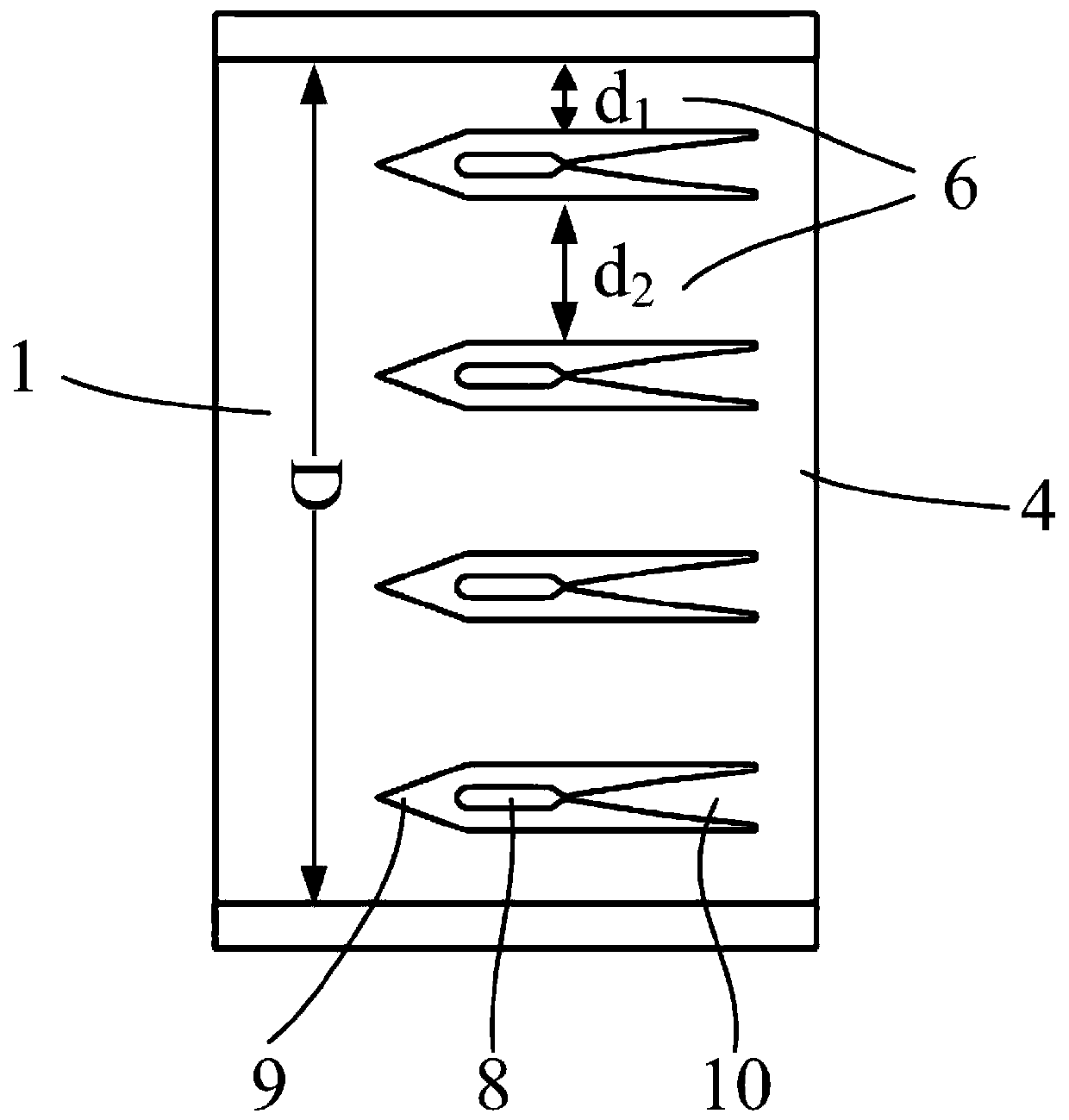 Structural design of a two-dimensional multi-plate ejector